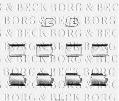 BORG & BECK bbk1201 -  Комплектующие, колодки дискового тормоза